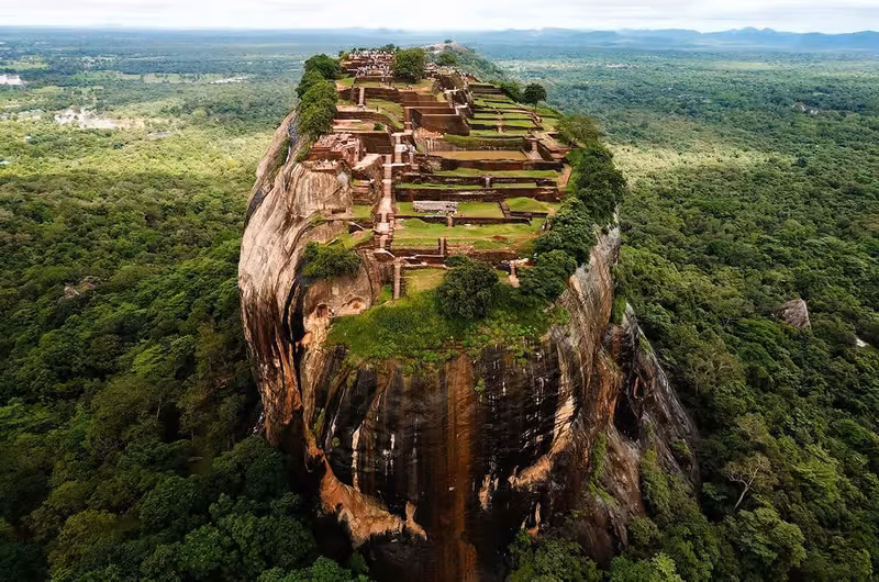 Sigiriya Lion Rock fortress in Sri Lanka